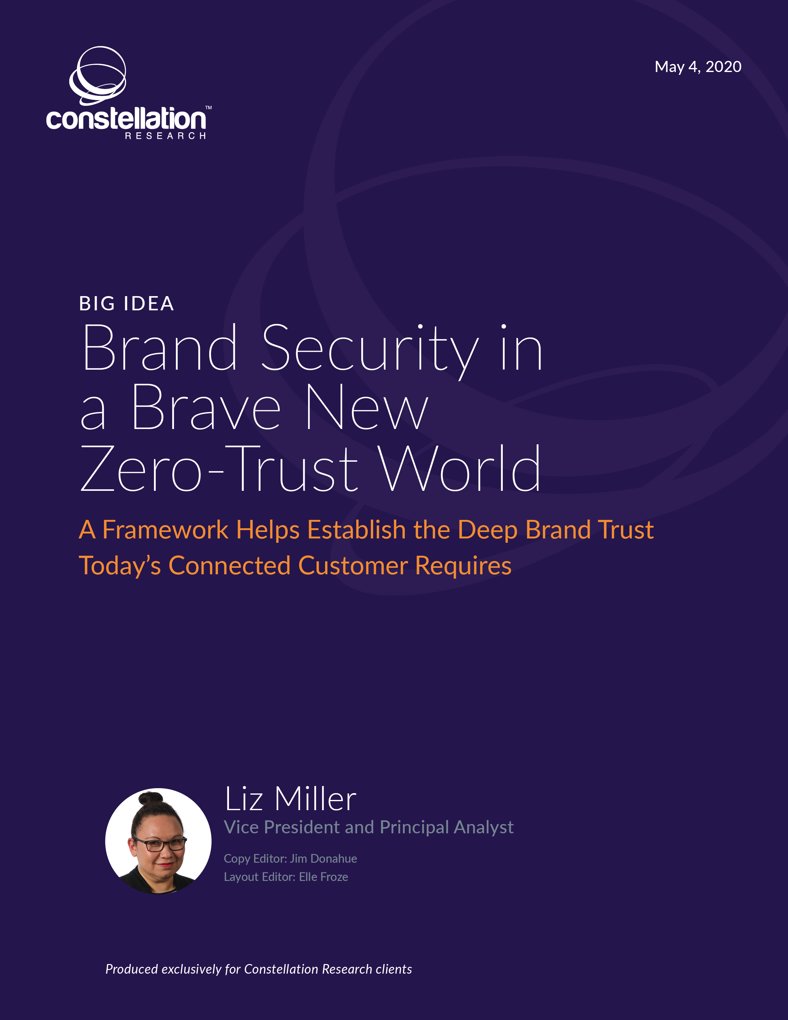 Brand Security in a Brave New ZeroTrust World Constellation Research